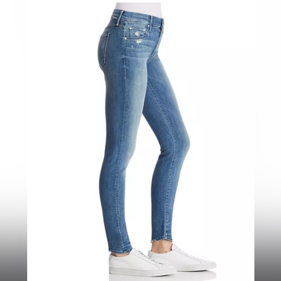 MOTHER Denim The Looker Skinny Jeans in Graffiti Girl, Size 25 - Picture 3 of 15